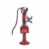 Old Style Red Water Pump Decoration with "Merry Christmas" Sign