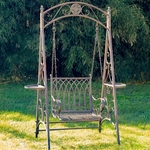Regal Iron Swing Chair - Antique Bronze