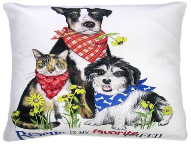Rescue Dogs Outdoor Pillow - Click to enlarge