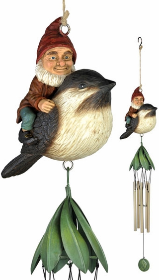 Riding Gnome Wind Chime - Click to enlarge