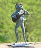 Rock Star Frog Garden Sculpture