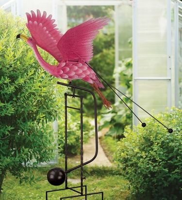 Giant Flamingo Rocker Stake - Click to enlarge