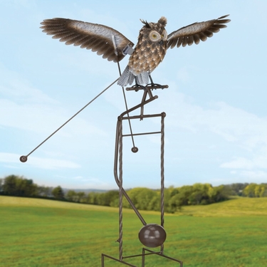 Large Owl Rocker Stake - Click to enlarge