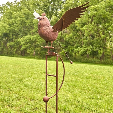 Large Rocking Rooster w/Moving Wings - Click to enlarge