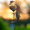 Small Rooster Balance Rocker Garden Stake
