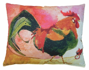 Rooster Outdoor Pillow - Click to enlarge