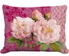 Roses on Pink Outdoor Pillow