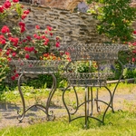 Round Iron Wire Plant Stands (Set of 3) "London 1820"