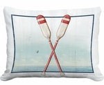 Rowing Oars Outdoor Pillow