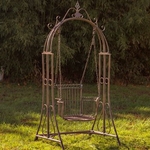 Royal Oasis Iron Swing Chair - Antique Bronze