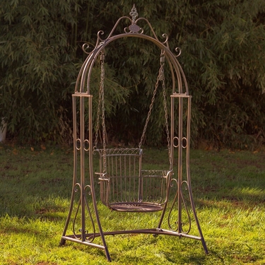 Royal Oasis Iron Swing Chair - Antique Bronze - Click to enlarge