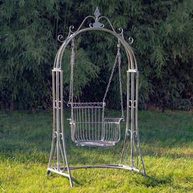 Royal Oasis Iron Swing Chair - Blue Bronze - Click to enlarge