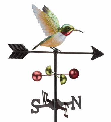 Ruby Throated Bird Weathervane Stake  - Click to enlarge