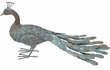 Rustic Peacock Decor - Walking - Click to enlarge