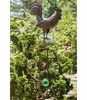 Rustic Rooster Garden Swing Stake