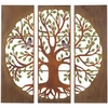 Rustic Tryptic Tree of Life Wall Decor