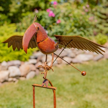 Assorted Metal Rusty Bird Rocking Stakes (Set of 6) - Click to enlarge