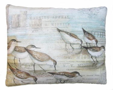 Sandpipers Outdoor Pillow - Click to enlarge