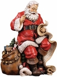 Santa Claus Checking List Statue Santa Claus Checking List Statue