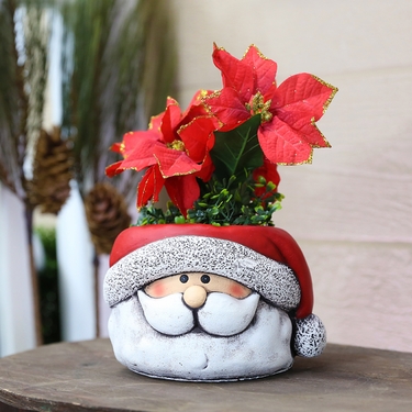 Santa Claus Flower Pots (Set of 4) - Click to enlarge