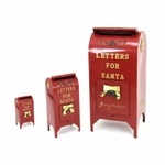 Christmas Santa Mailboxes (Set of 3)