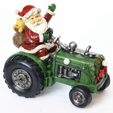 Santa on Tractor w/Color Changing LEDs - Click to enlarge