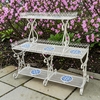 Santorini 3-Tier Flower Display Stand - Antique White