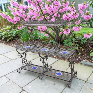 Santorini 3-Tier Flower Display Stand - Bronze - Click to enlarge
