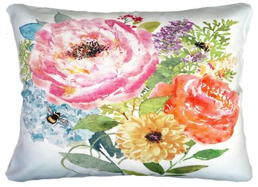 Save the Bees Outdoor Pillow - Click to enlarge
