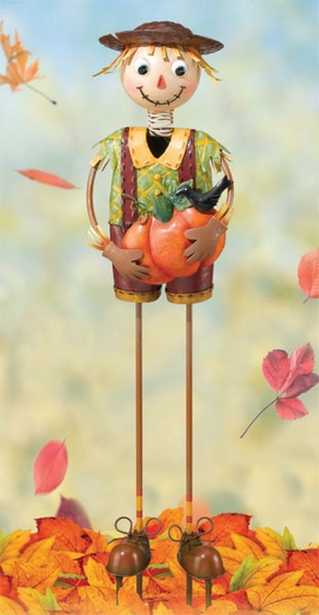 Scarecrow Boy Garden Decor - Click to enlarge