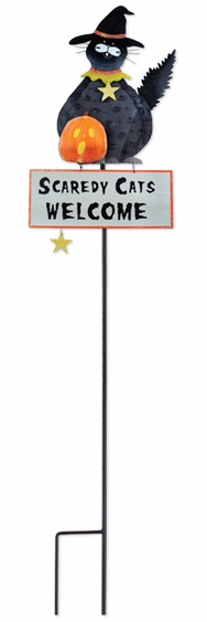 Scaredy Cats Garden Stake - Click to enlarge