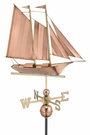 Schooner Boat Weathervane - Click to enlarge