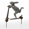 Scooter Bunny Garden Sculpture