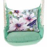 Seafoam Green Anemone Trio with Butterfly Hammock Chair Swing Set