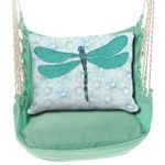 Seafoam Green Dragonfly with Lilly Pads Hammock Chair Swing Set