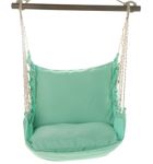 Seafoam Green Fabric Hammock Chair Swing Set