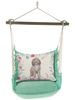 Seafoam Green Spaniel on Meadow Hammock Chair Swing Set