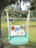Seafoam Green Sunflowers Hammock Chair Swing Set