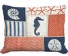 Seahorse Patchwork Outdoor Pillow