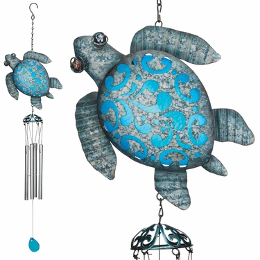 Seaside Turtle Wind Chimes (Set of 2) - Click to enlarge
