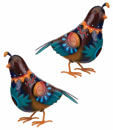Sedona Quail Birds Decor (Set of 2) - Click to enlarge