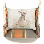 Serene Sunset Bunny at Woodland Hammock Chair Swing Set