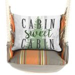 Serene Sunset Cabin Sweet Cabin Hammock Chair Swing Set