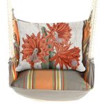 Serene Sunset Cactus Red Flower 2 Hammock Chair Swing Set