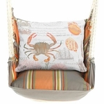 Serene Sunset Crab Sealife Medley Hammock Chair Swing Set