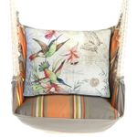 Serene Sunset Hummingbirds Hammock Chair Swing Set