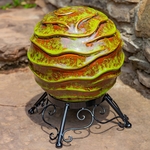 Set of 3 Ceramic Gazing Globes w/Stands - "Prague"