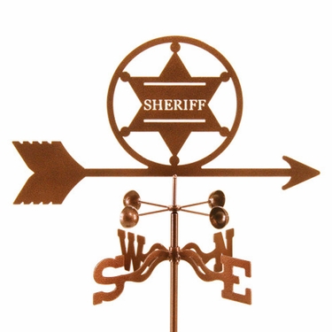 Sheriff Badge Weathervane - Click to enlarge