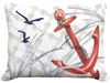 Red Ship Anchor Outdoor Pillow