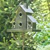 Galvanized Birdhouse with Short Chimney
